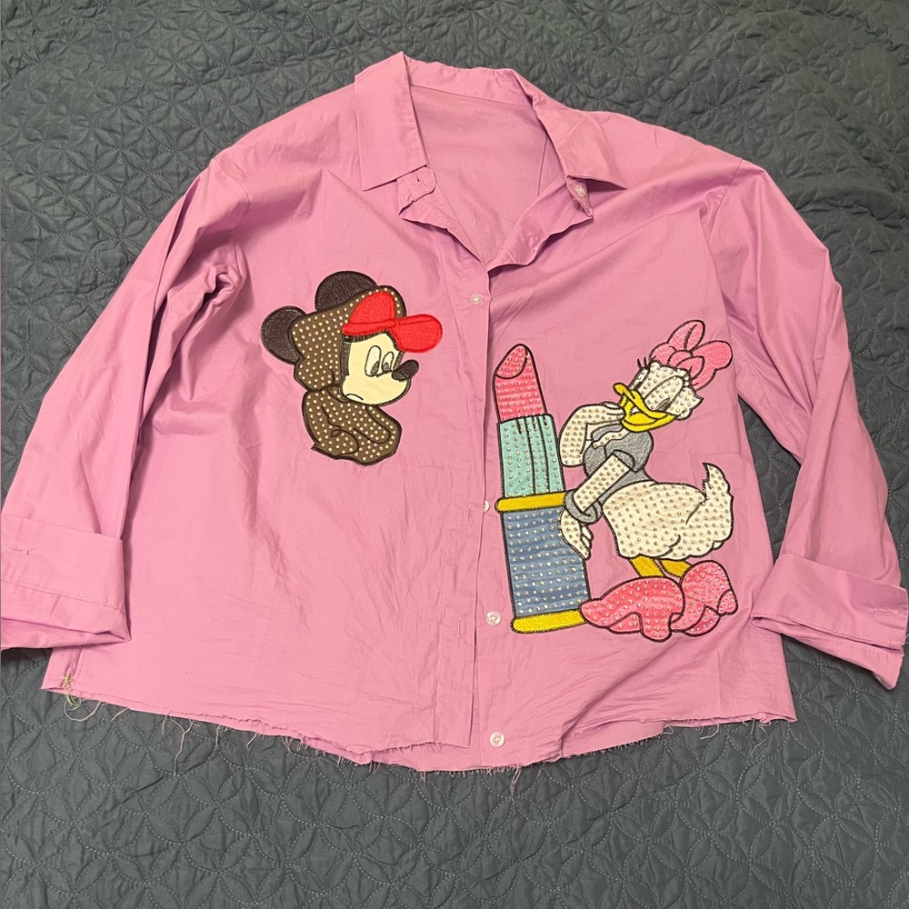AKIRA Pink Cartoon Graphic Camisole
